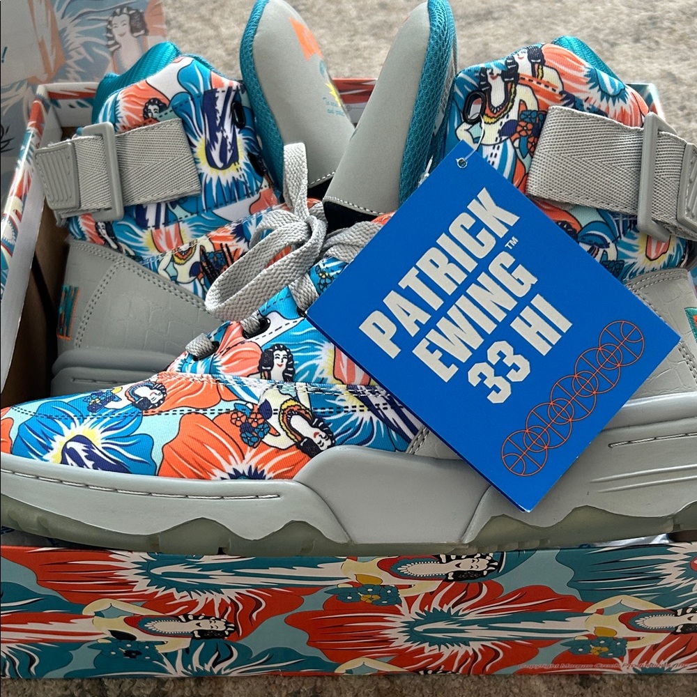 Patrick Ewing 33 Hi Multicolor Men's Sneakers Ace Ventura Pet Detective High Top